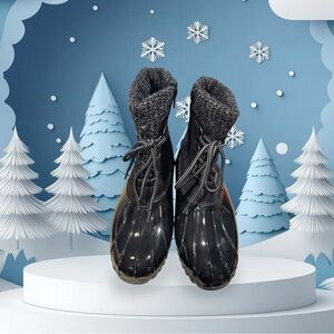 totes Black Winter & Rain Boots